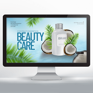 女神節(jié)時(shí)尚美女人物護(hù)膚品插畫(huà)海報(bào)